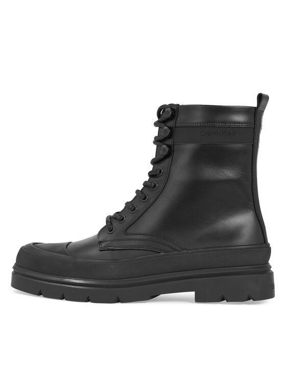 Calvin Klein Calvin Klein Kozaki Lace Up Boot High HM0HM01213 Czarny
