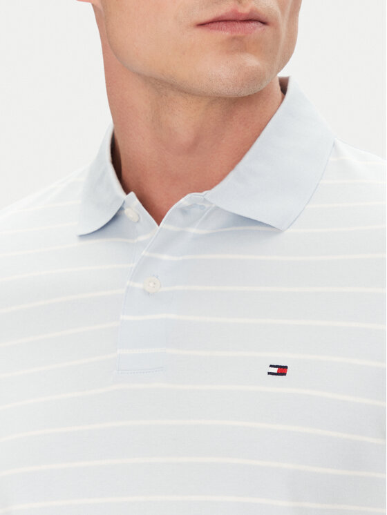 Tommy Hilfiger Tommy Hilfiger Polo MW0MW39994 Błękitny Regular Fit