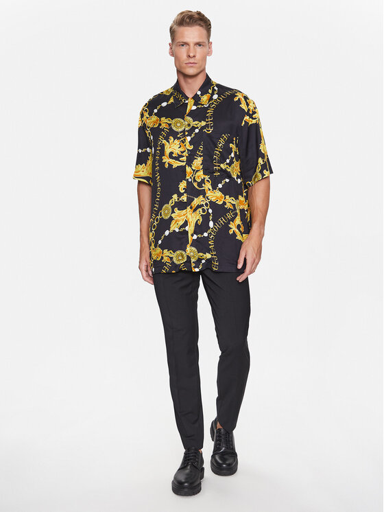 Versace Jeans Couture Versace Jeans Couture Риза 75GAL2B0 Черен Regular Fit