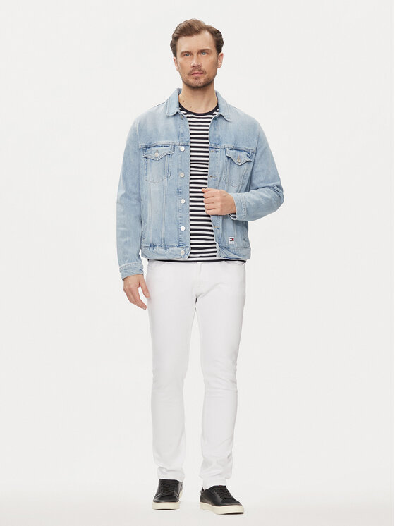 Tommy Jeans Tommy Jeans Jeansy Scanton DM0DM18746 Biały Slim Fit