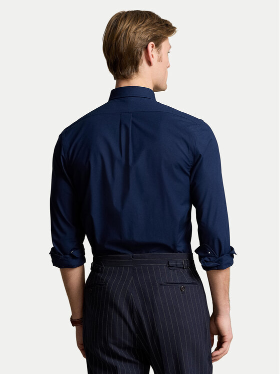 Polo Ralph Lauren Polo Ralph Lauren Marškiniai 710928254001 Tamsiai mėlyna Slim Fit