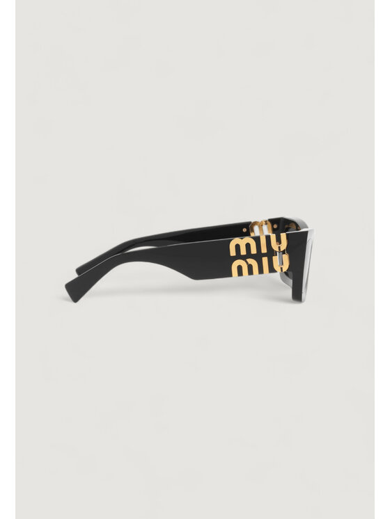 Miu Miu Miu Miu Okulary przeciwsłoneczne 0MU 09WS Czarny
