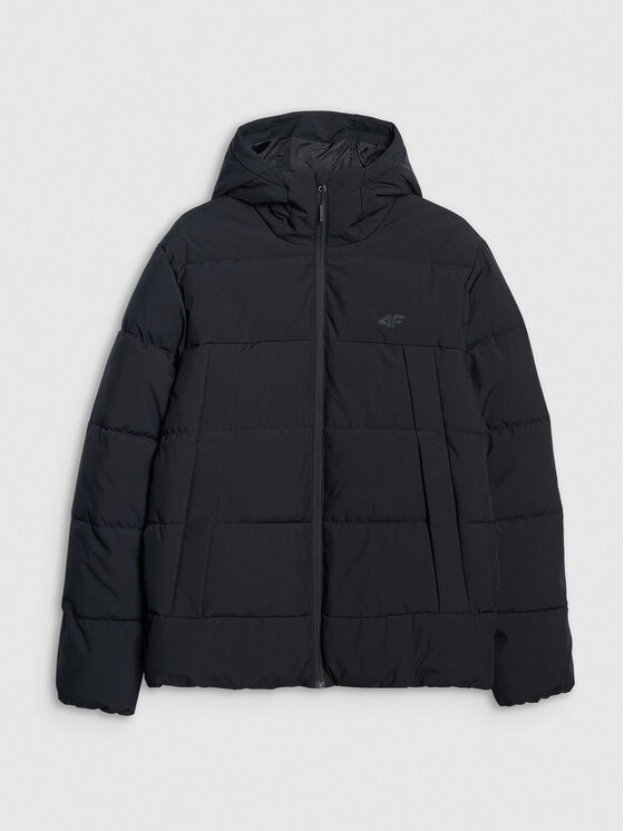 4F 4F Kurtka puchowa URBAN COMMUTER Czarny Regular Fit
