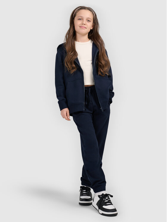 4F 4F Spodnie dresowe BASIC+ Granatowy Oversize