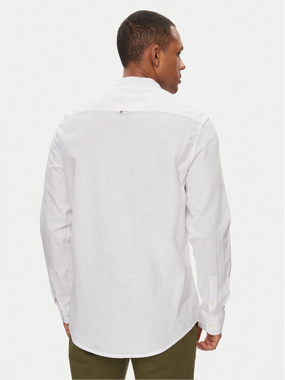Tommy Jeans Tommy Jeans Camicia Mao DM0DM18964 Bianco Regular Fit