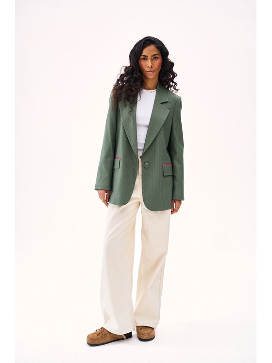 NAOKO NAOKO Marynarka Fresh Chapter Zielony Regular Fit