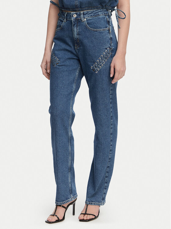 Karl Lagerfeld Jeans Blugi B2W10086 Albastru Straight Fit