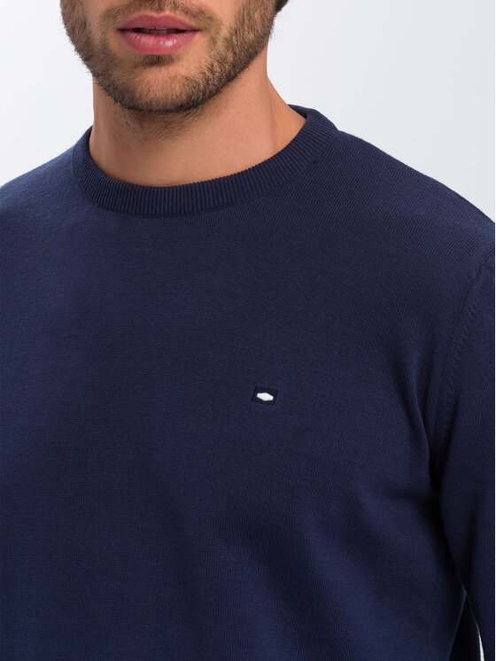 Cross Jeans Cross Jeans Sweter 34156-001 Granatowy Regular Fit
