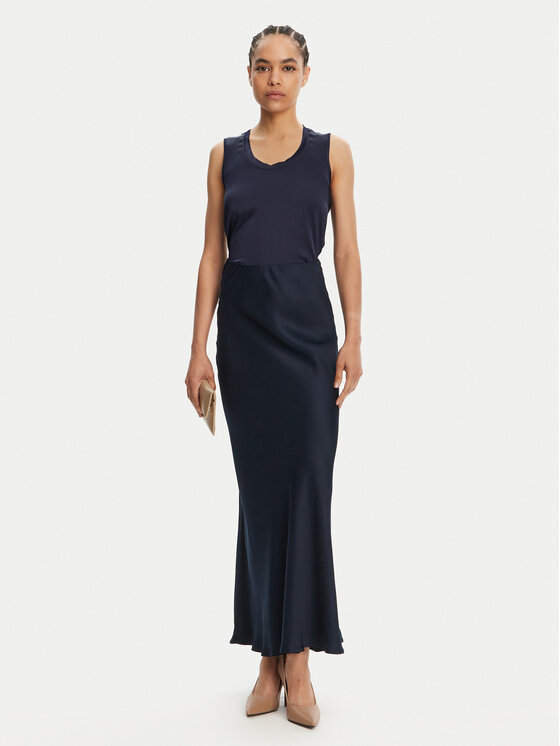 ViCOLO ViCOLO Maxi szoknya TD0472 Sötétkék Slim Fit