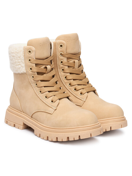 Calvin Klein Calvin Klein Trzewiki V3A5-83125-1628500 S Beżowy