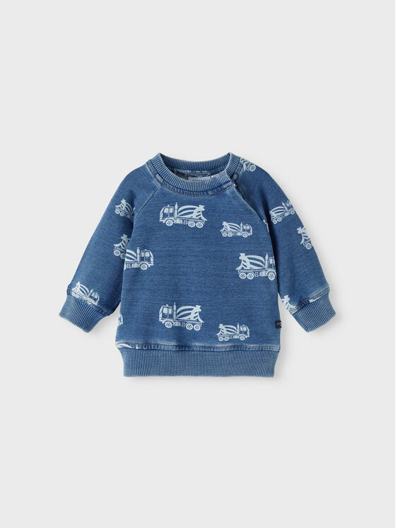 NAME IT Felpa 13214002 Blu Regular Fit, taglia : 74