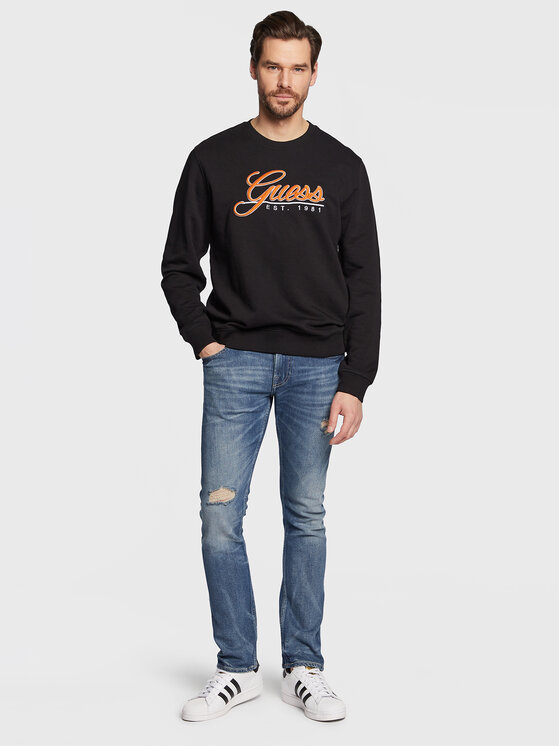 Felpa Beau M3GQ08 KBK32 Nero Slim Fit