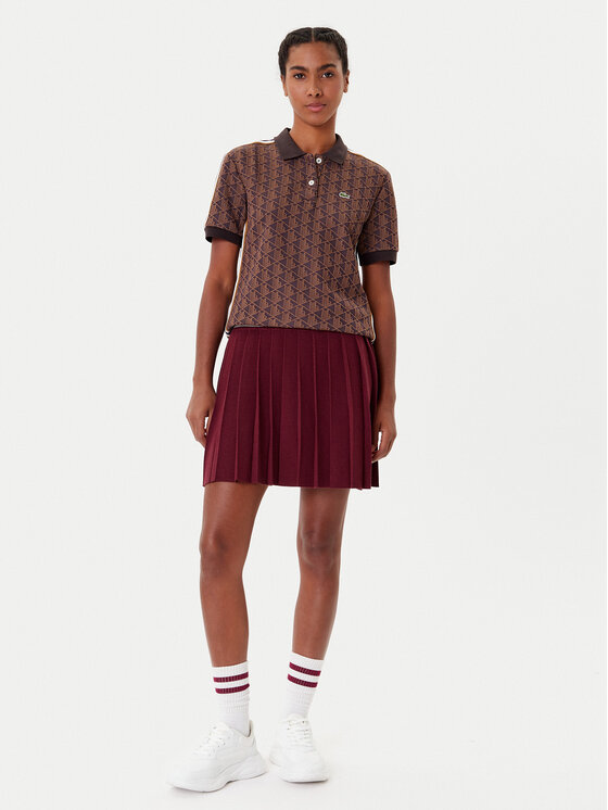 Lacoste Lacoste Поло DF3364 Коричневий Slim Fit