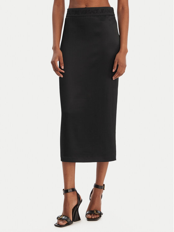 Versace Jeans Couture Fustă tip creion 80HAE806 N0640 Negru Slim Fit