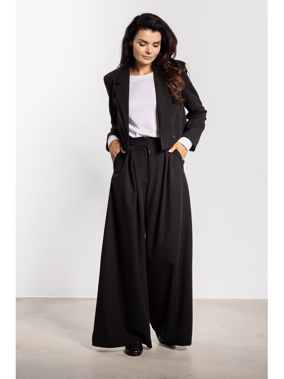 Awama Awama Pantaloni da donna A743 Nero Basic Fit