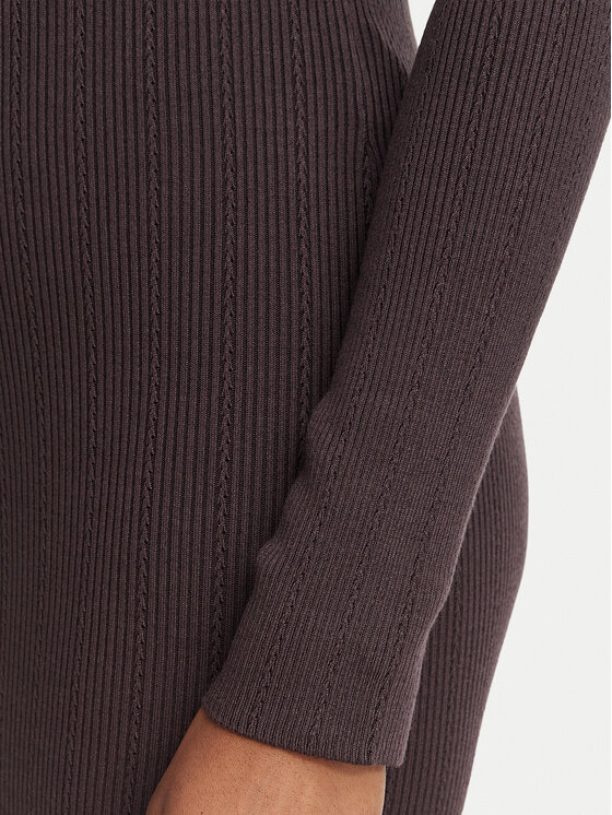 Elisabetta Franchi Elisabetta Franchi Трикотажна сукня AM-08B-66E2-V380 Темно-коричневий Slim Fit