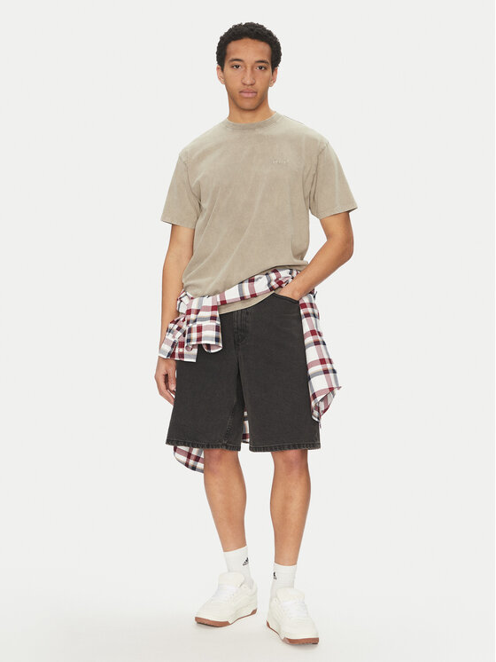 Vans Vans Džínsové šortky Check-5 VN000C9V Sivá Baggy Fit