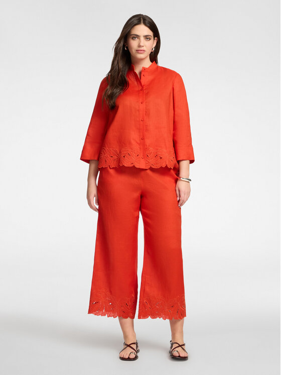 Elena Mirò Elena Mirò Koszula 5009P000302N027 Pomarańczowy A-Line Fit