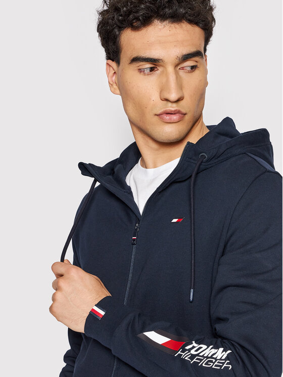 Tommy Hilfiger Tommy Hilfiger Pulóver Essentials MW0MW22743 Sötétkék Regular Fit