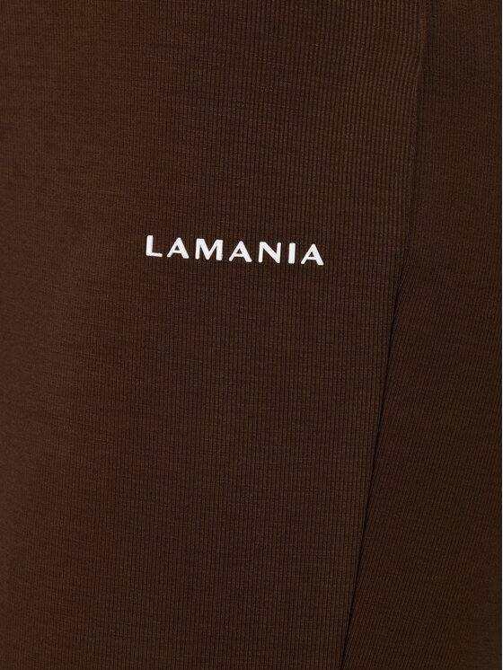 La Mania La Mania Legginsy MELL Brązowy ciemny Basic Fit