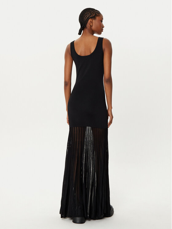 MICHAEL Michael Kors MICHAEL Michael Kors Літня сукня MF482LFBFD Чорний Slim Fit