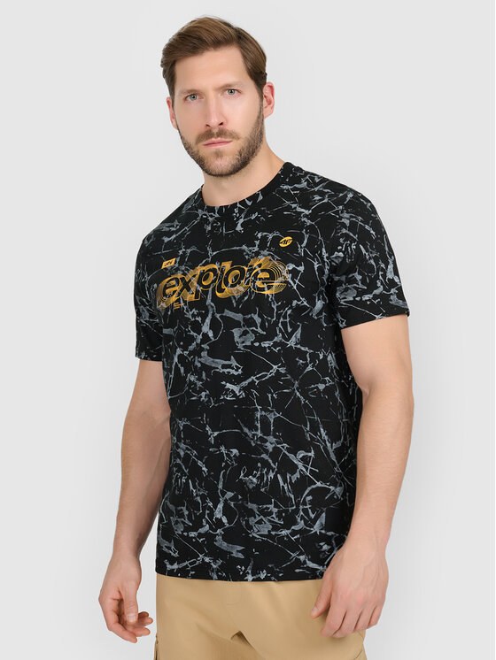 4F 4F T-Shirt MISSION READY Czarny Regular Fit