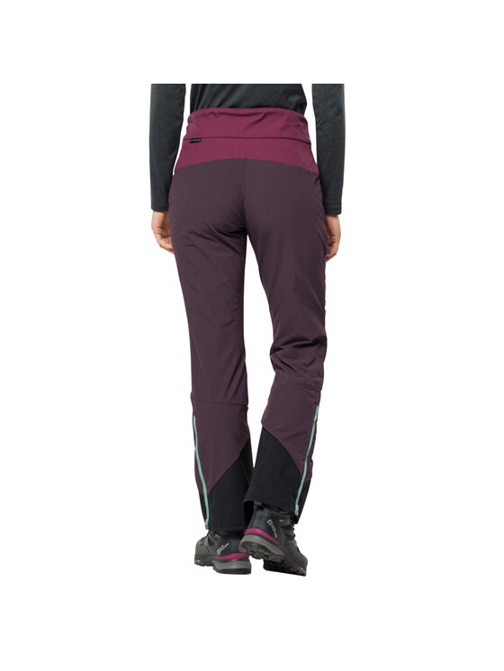 Jack Wolfskin Jack Wolfskin Spodnie dresowe Jack Wolfskin Alpspitze Pants W Fioletowy Regular Fit