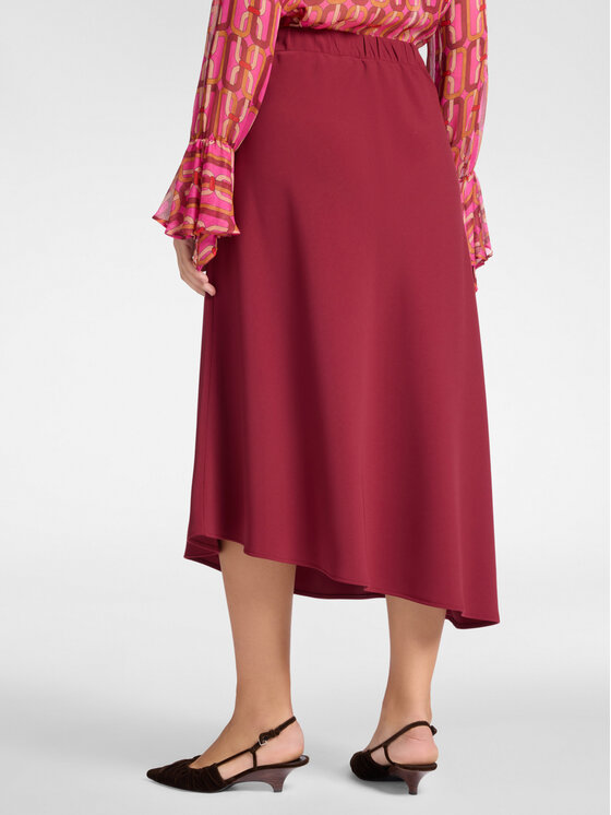 Elena Mirò Elena Mirò Gonna midi 1049P000060N067 Bordeaux A-Line Fit