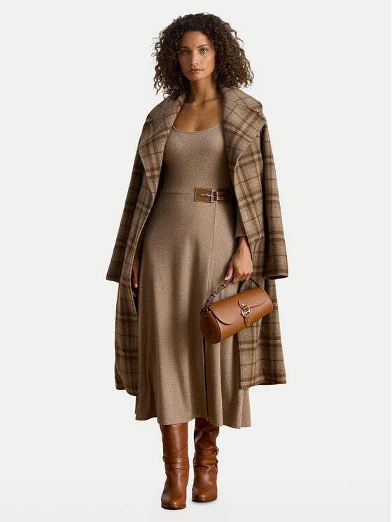 LAUREN RALPH LAUREN LAUREN RALPH LAUREN Sukienka dzianinowa 200980038001 Beżowy Slim Fit