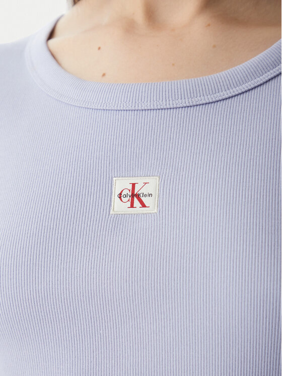 Calvin Klein Jeans Calvin Klein Jeans Marškinėliai LV047C200G Šviesiai mėlyna Slim Fit