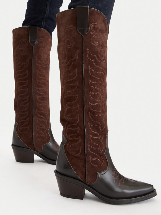 Badura Badura Stivali texani EO-BAYLOR-5033-25 Marrone