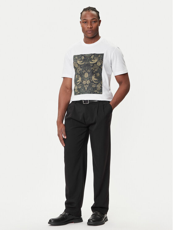 HUGO HUGO Majica Dipasly 50545363 Bela Relaxed Fit