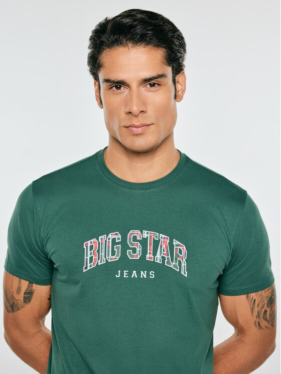 BIG STAR BIG STAR T-Shirt MERON Zielony Basic Fit