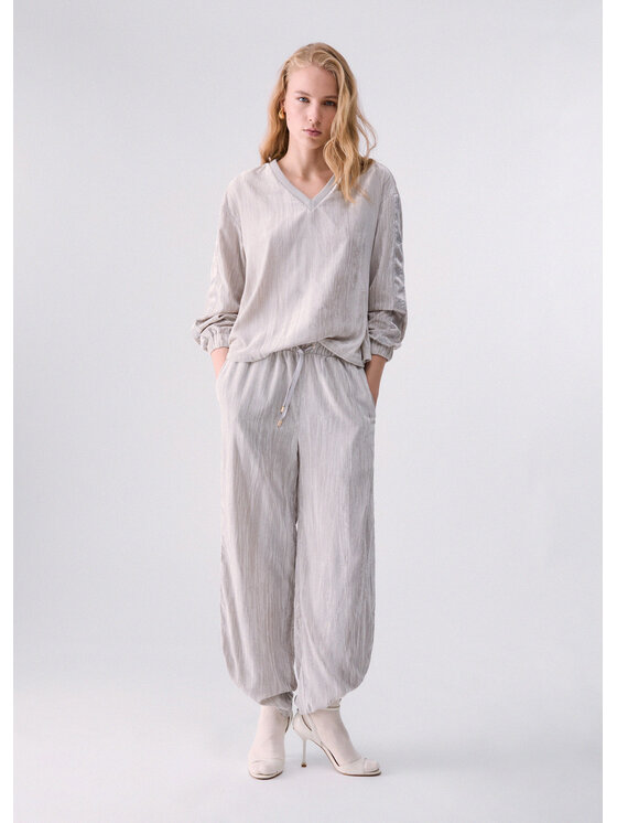 Liu Jo Liu Jo Pantaloni di tessuto TF6099T094A54502 Bianco Regular Fit