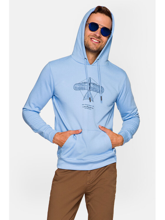 Lancerto Lancerto Bluza Hank Błękitny Regular Fit