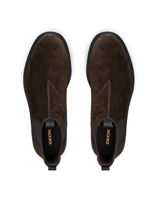 Geox Geox Kotníková obuv s elastickým prvkem U Spherica Ec7 U46FRA 00022 C6006 Hnědá