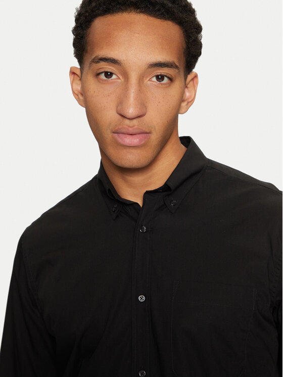 United Colors Of Benetton United Colors Of Benetton Πουκάμισο 5KQRUQ04B Μαύρο Regular Fit