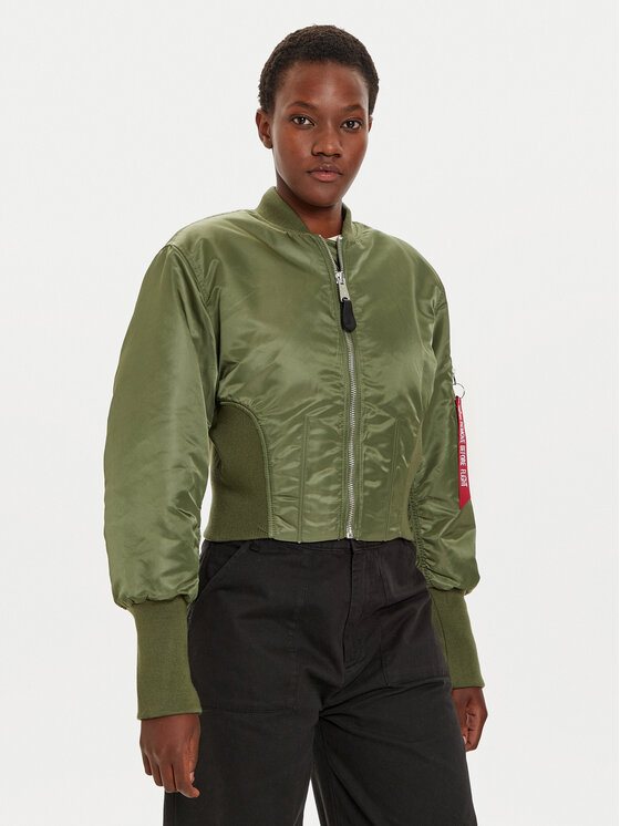 Alpha Industries Bomber stila jaka 148003 Zaļš Regular Fit