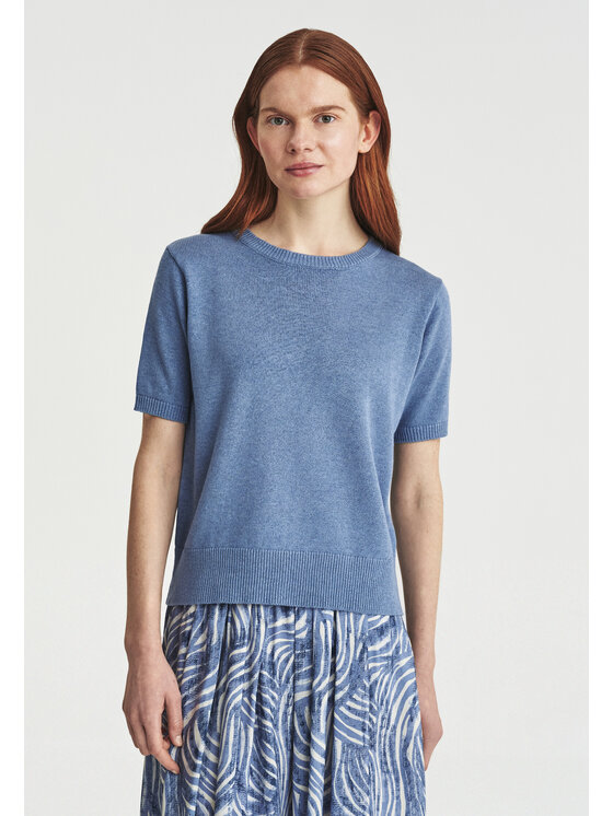 TATUUM TATUUM Bluzka FLOM Niebieski Loose Fit