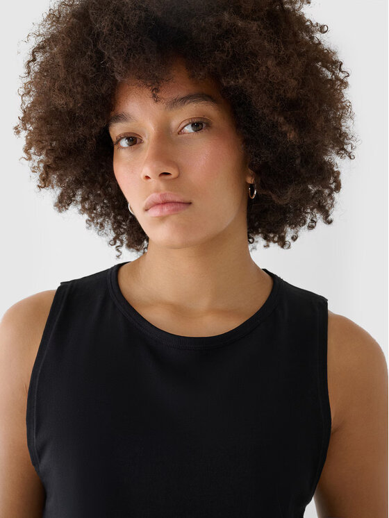 4F 4F T-shirt 4FRAW24TSLEF183-20S Nero Regular Fit