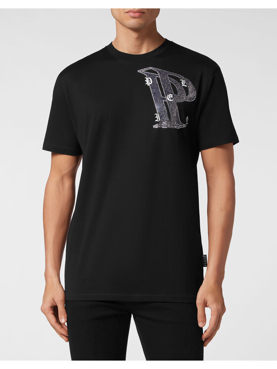PHILIPP PLEIN PHILIPP PLEIN T-Shirt 9943 Czarny Regular Fit