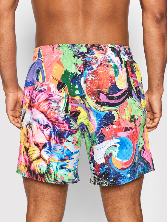 Pantaloncini da bagno Lion Multicolore Regular Fit...