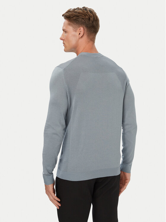 BOSS BOSS Sweter KN_Momentum 50558351 Szary Regular Fit