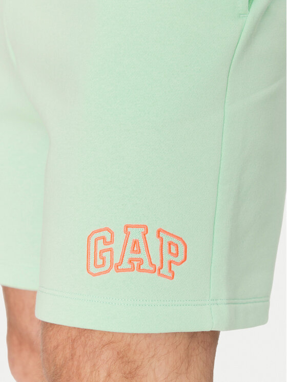 Gap Gap Športové kraťasy 703989-01 Zelená Regular Fit