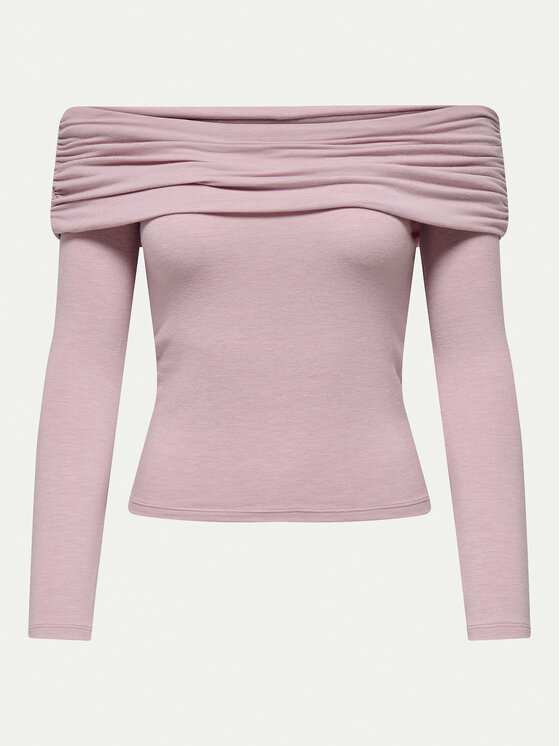 ONLY ONLY Bluza Glamour 15339759 Roza Slim Fit