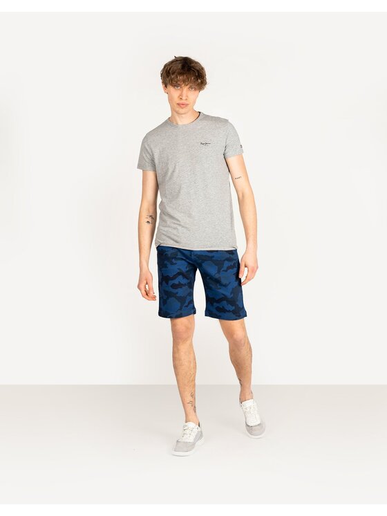 Pepe Jeans Pepe Jeans Šortky PM800850 | Owen Short Camo Modrá Regular Fit