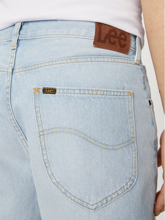 Lee Lee Szorty jeansowe Asher 112349239 Niebieski Loose Fit