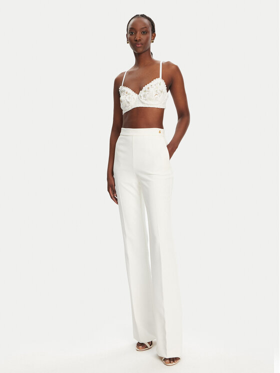 Elisabetta Franchi Elisabetta Franchi Bralette krūšturis RG00252E2 360 Balts Slim Fit