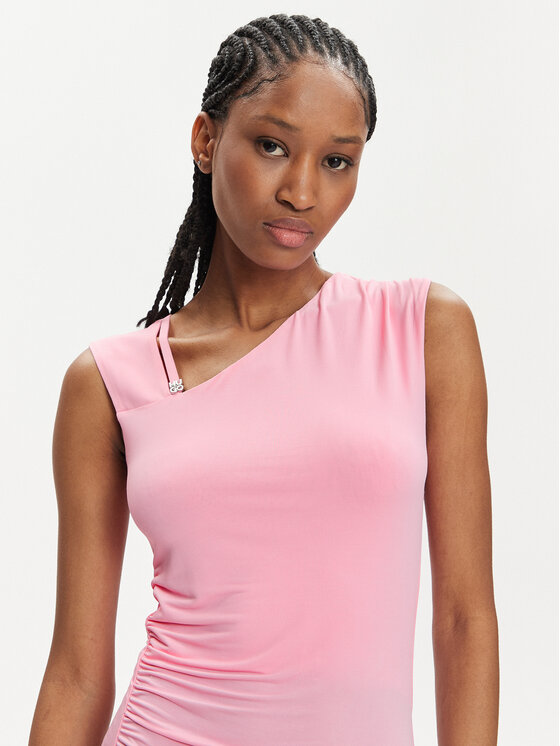 HUGO Hugo Vsakodnevna obleka Nalira 50514027 Roza Slim Fit