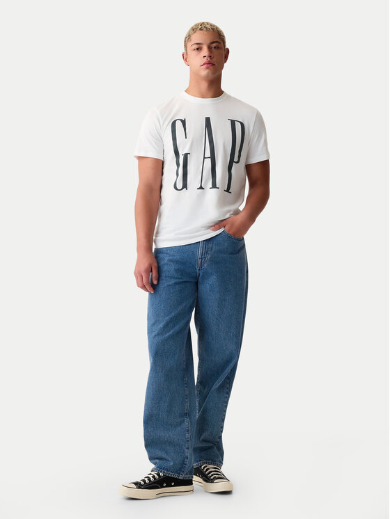 Gap Gap Тишърт 866774-01 Бял Regular Fit